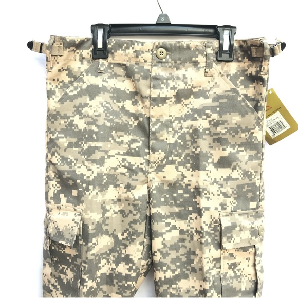 NWT L JR G.I Boys Kids Military Camo Camouflage Pants - Picture 5 of 10